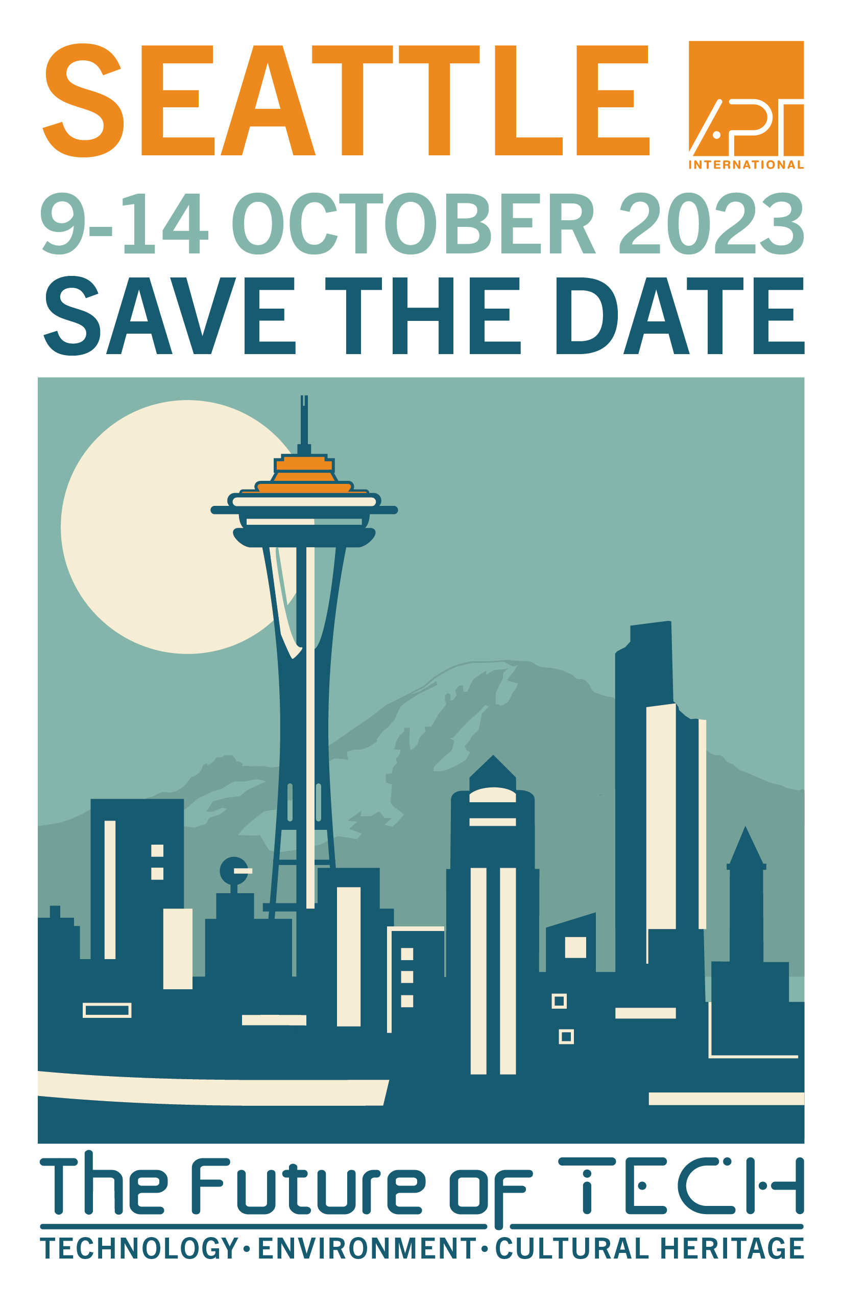 A poster announcing APT's next conference in Seattle, October 9th - 14th, 2023